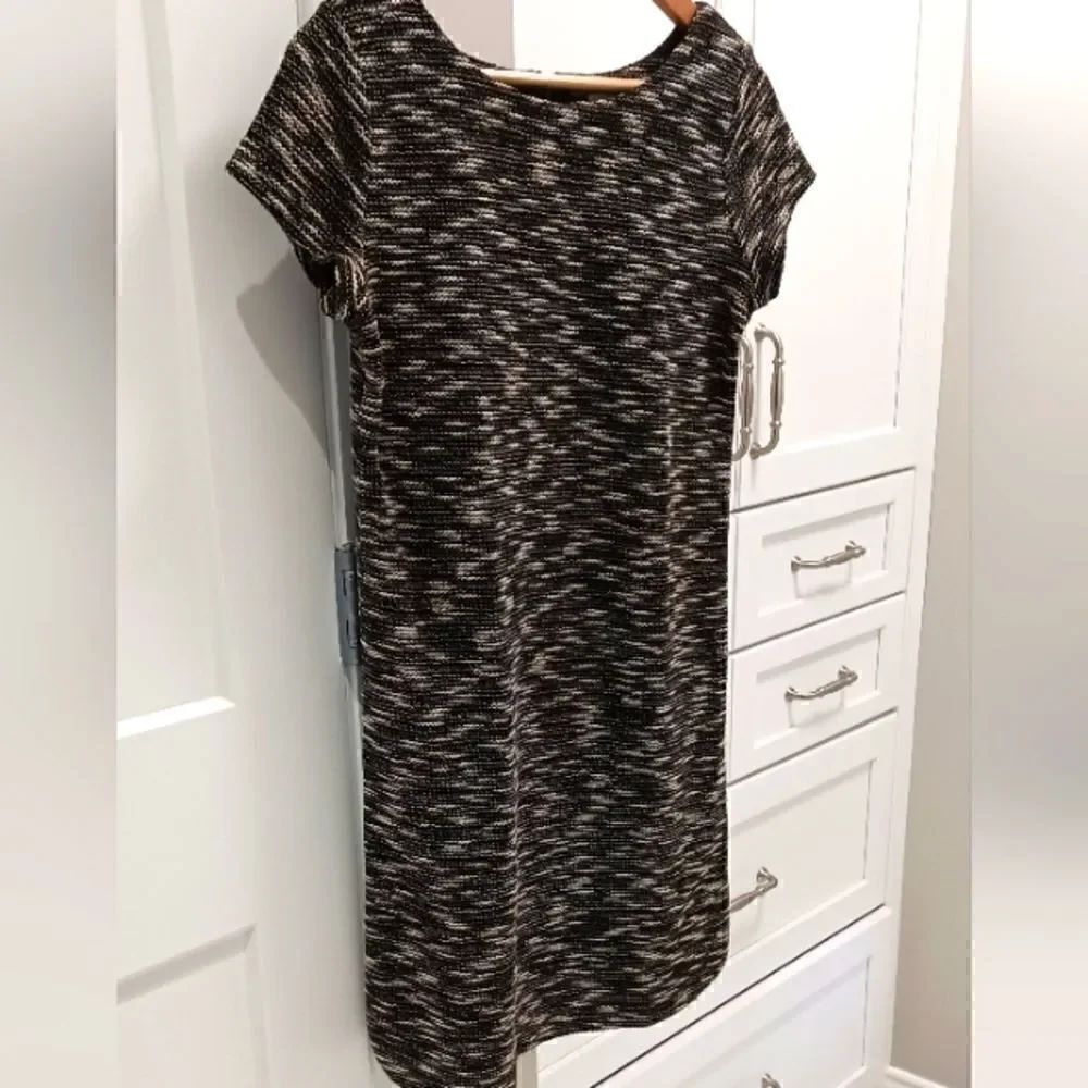 LOFT Woven Textured Short Sleeve Dress Sz XSMALL